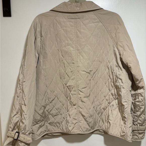 Talbots Quilted Barn Jacket Khaki PL - Picture 10 of 12